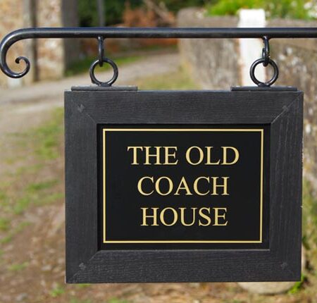 Hanging Framed Sign