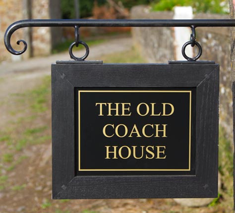 Hanging Framed Sign