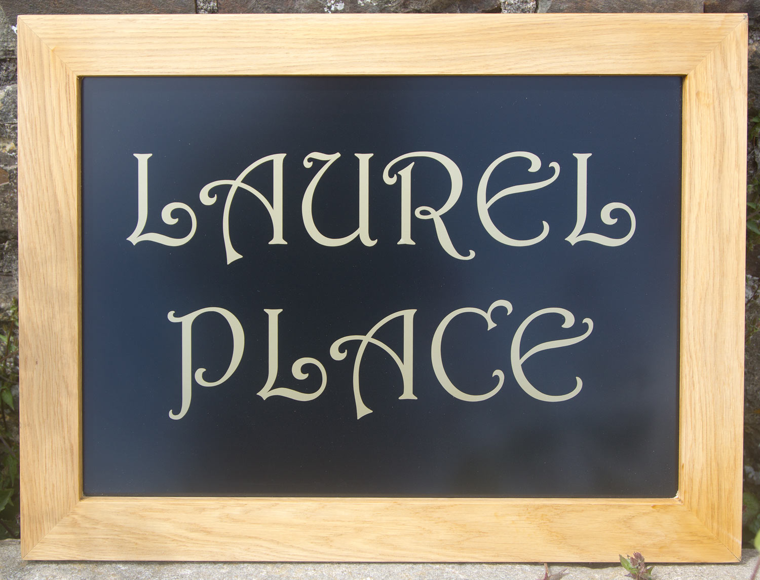 Wooden Framed House Sign - The Sign Maker