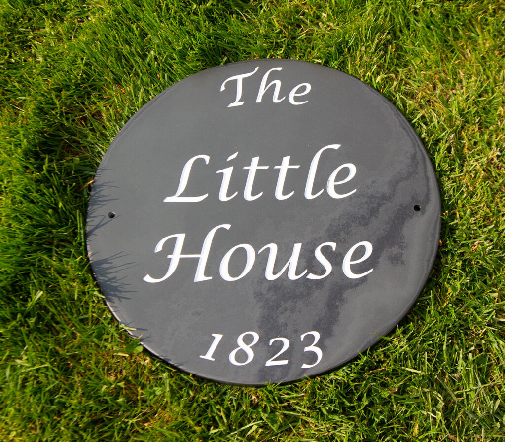 High-quality slate signs made by The Sign Maker.
