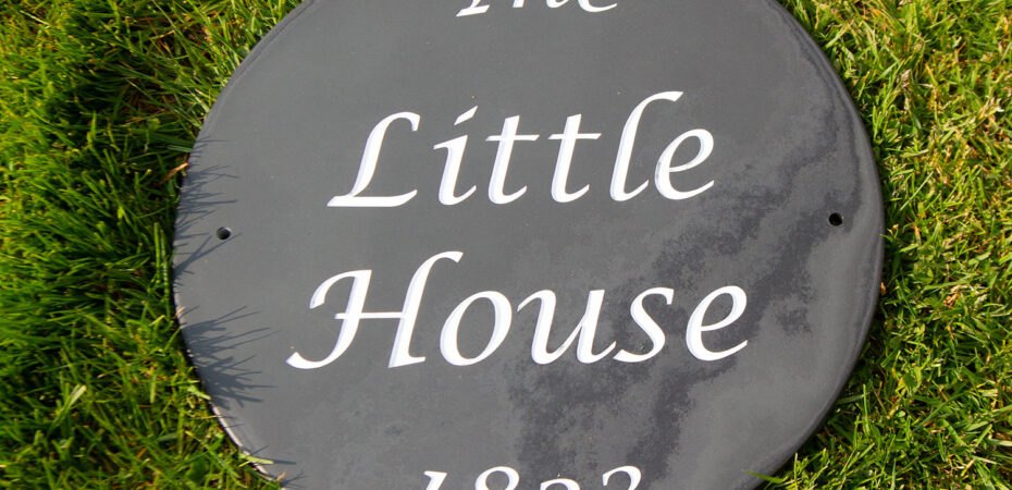 High-quality slate signs made by The Sign Maker.