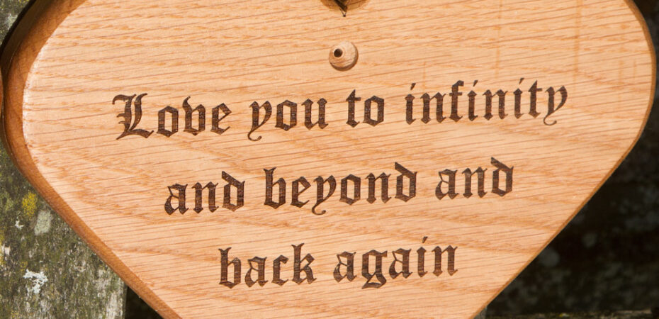 Beautiful wooden heart gifts crafted at The Sign Maker.