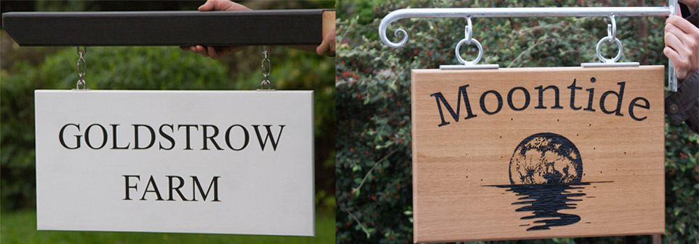Our Hanging House Signs - The Sign Maker