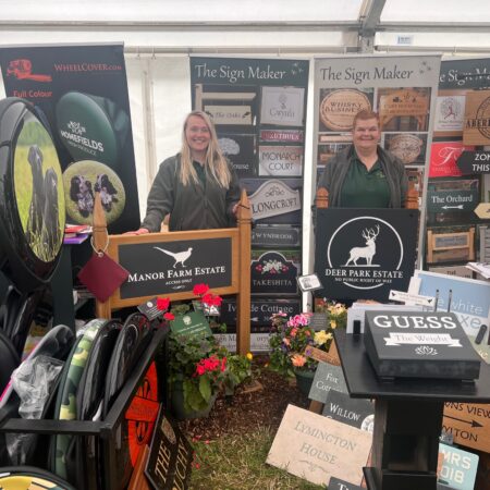 The Sign Maker enjoying exhibiting at The North Devon Show.
